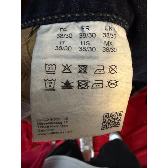 BOSS Hugo Boss Regular Fit Stretch Jeans Men’s 38x30 Blue Denim Designer - Picture 4 of 8